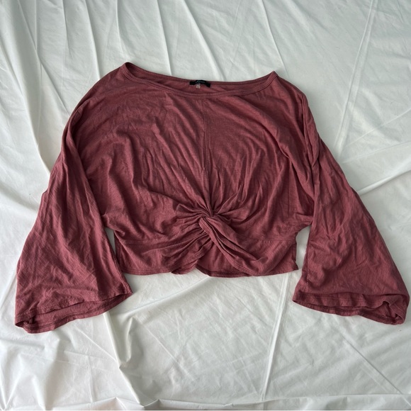 Women's Soprano Wide Sleeved Cropped Top - S - Picture 3 of 6